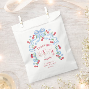 Sachets En Papier Merci Cherry Much Cherry sur le dessus Carte de re