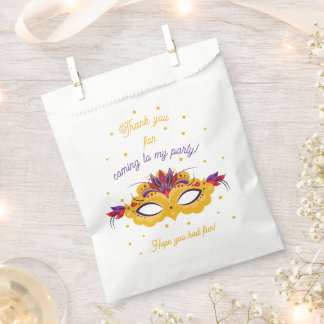 Sachets En Papier Merci de fête d'anniversaire du Carnaval