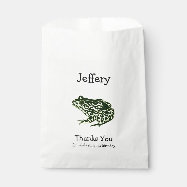 Sachets En Papier Merci de grenouille (Devant)