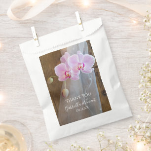 Sachets En Papier Merci de Mariage campagnard rustique orchidée élég
