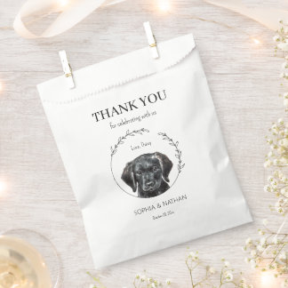 Sachets En Papier Merci de Mariage simple Labrador Retriever Puppy