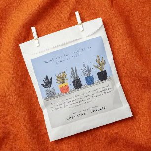Sachets En Papier Merci de ménage moderne mariage Favor sac