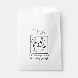Sachets En Papier Merci D'Être Venu À Mon Marionnette D'Anniversaire
