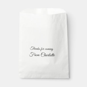 Sachets En Papier merci d'être venu nom du texte du message