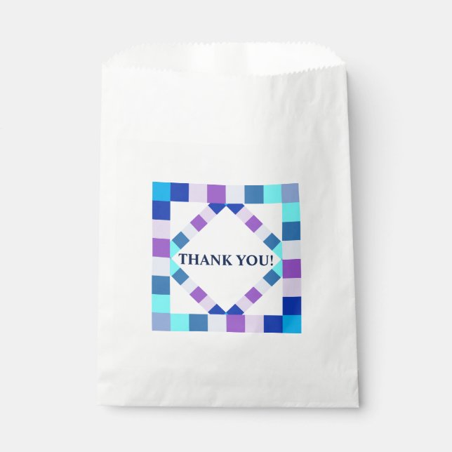 Sachets En Papier Merci Diamond Party Favoriser sac (Devant)