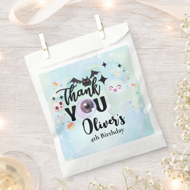 Sachets En Papier Merci éffrayant (Coupé)