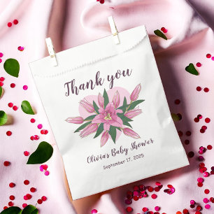 Sachets En Papier Merci Lily Rose Bloom / Bienvenue