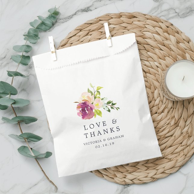 Sachets En Papier Merci Mariage en flamme (Créateur téléchargé)