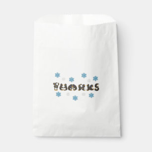 Sachets En Papier MERCI Merci Pingouin d'hiver Oiseaux de neige Snow