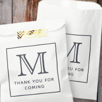 Merci Monogramme Chic Moderne Pour Venir