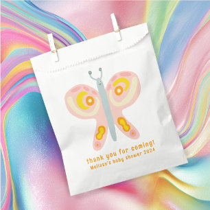Sachets En Papier Merci papillon mou Baby shower PERSONNALISÉ
