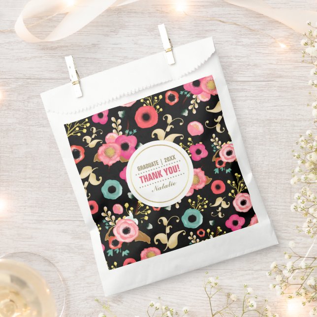 Sachets En Papier Merci - Partie de graduation personnalisée (Coupé)