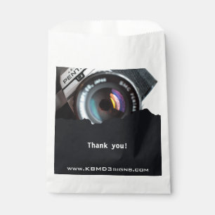Sachets En Papier Merci Photographe noir blanc