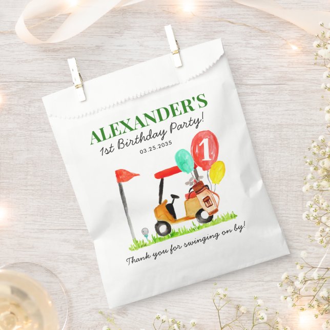 Sachets En Papier Merci Pour Balancer Par Kid Golf Pro Anniversaire (Coupé)