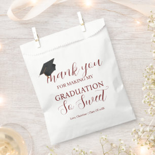 Sachets En Papier Merci pour faire la fête de remise des diplômes si