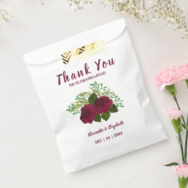 Sachets En Papier Merci pour la végétation Mariage à venir (Scellé)