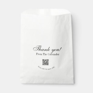 Sachets En Papier Merci pour l'achat détail de l'entreprise familial