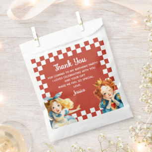 Sachets En Papier Merci pour l'anniversaire d'Alice dans ONEderland 