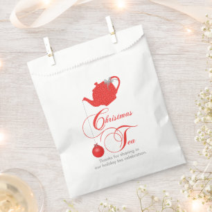 Sachets En Papier Merci pour partager au thé de Noël