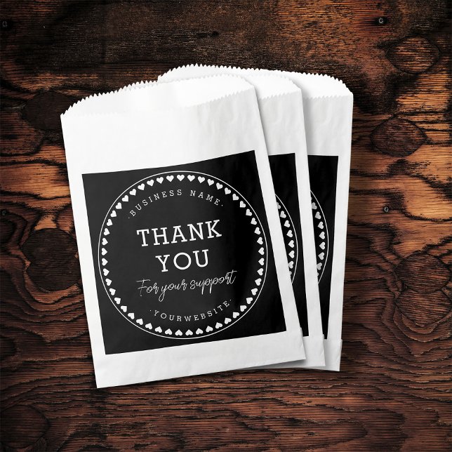 Sachets En Papier Merci Pour Votre Sac Papier Support (Créateur téléchargé)