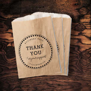 Sachets En Papier Merci Pour Votre Sac Papier Support