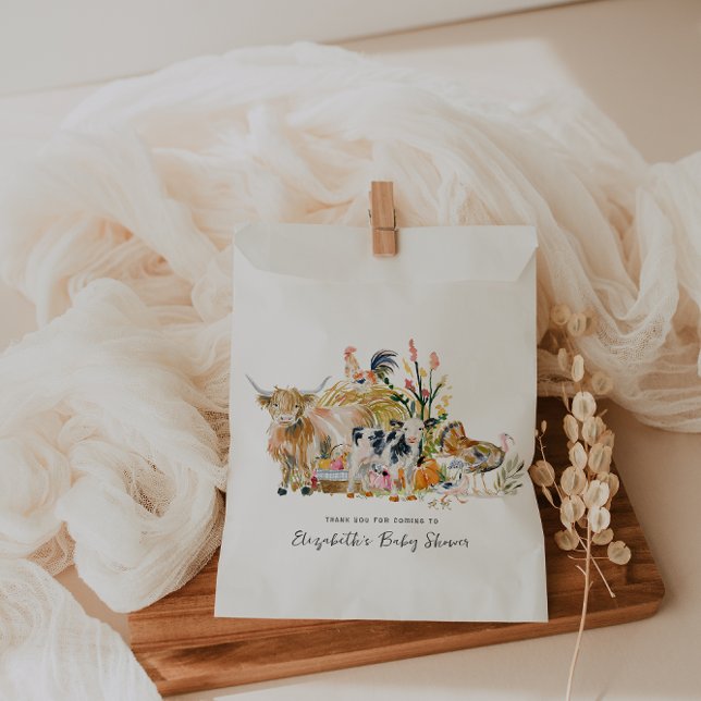 Sachets En Papier Merci pour vous | Un Baby shower D'Automne cosy (Créateur téléchargé)