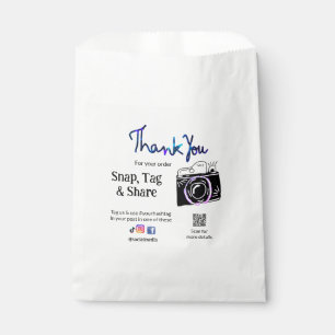 Sachets En Papier Merci snap tag partager média caméra ajouter résea