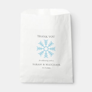 Sachets En Papier Merveilleux Paysage d'Hiver Élégant Flocons de ne