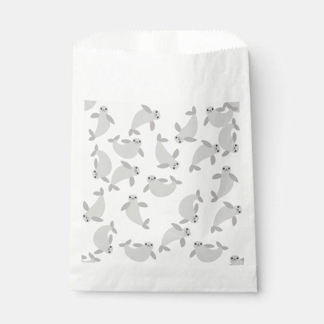 Sachets En Papier mignon Manatees (Devant)