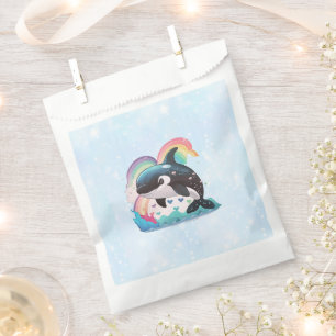 Sachets En Papier Mignon Orque Kawaii Baleine Arc-en-ciel Papillons