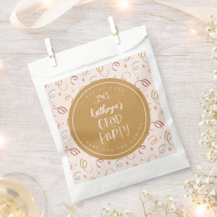 Sachets En Papier Mignonne Main Tirée Bow Confetti Custom Grad Party