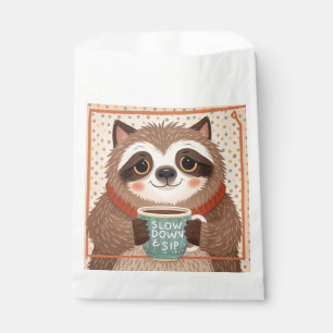 Sachets En Papier Mignonne paresse de dessin avec des yeux somnolent