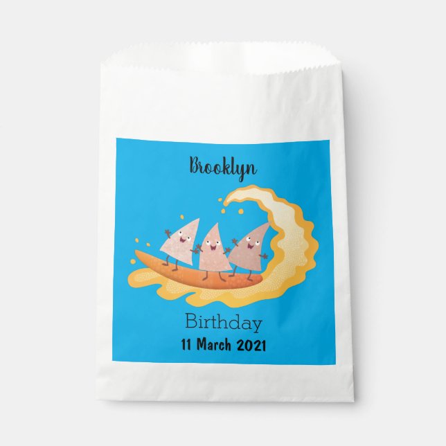 Sachets En Papier Mignons nachos chips de maïs surf (Devant)