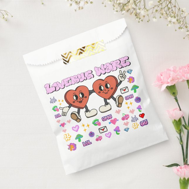 Sachets En Papier Mikitiez personnalisé valentine drôle lovebug logi (Scellé)
