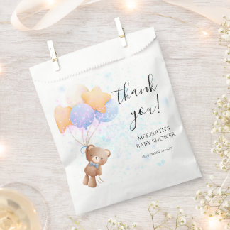 Sachets En Papier Minimalist Tedy Bear baby shower