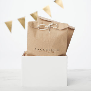 Sachets En Papier Minimaliste Magasin de papier Élégant Kraft