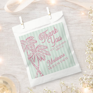 Sachets En Papier Mint Palm Spring Pastel Beach Anniversaire Fête Fa