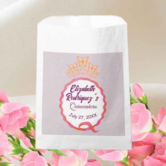 Sachets En Papier Miss Quince Butterflies Tiara Crown Squiggle  (Créateur téléchargé)