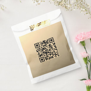 Sachets En Papier Modèle de code QR instantanément modifiable Faux