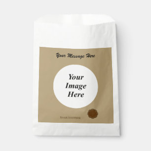 Sachets En Papier Modèle de ruban à fleurs Brown par Kenneth Yoncich