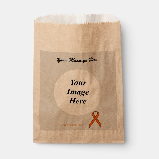 Sachets En Papier Modèle Orange Standard Ribbon par Kenneth Yoncich (Devant)