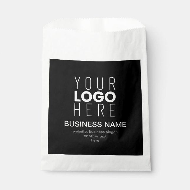 Sachets En Papier Modèle simple moderne pour le logo de votre entrep (Devant)