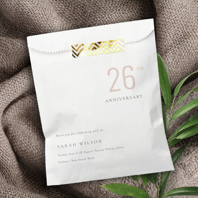 Sachets En Papier Moins Gras Dusky Blush Tous Les Anniversaires De L (Créateur téléchargé)