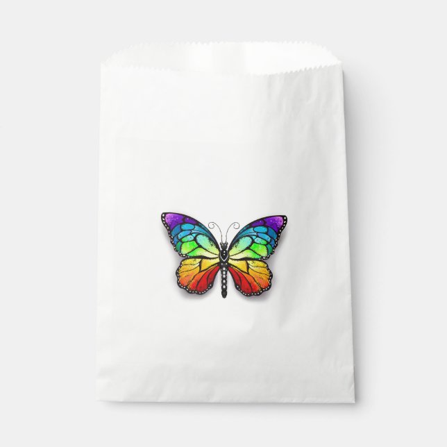 Sachets En Papier Monarque papillon arc-en-ciel (Devant)