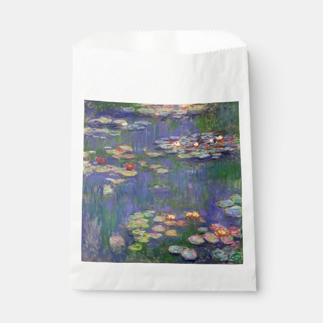 Sachets En Papier Monet Water Lilies Chef-d'oeuvre Peinture (Devant)