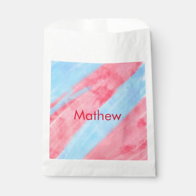 Sachets En Papier monogramme à lettre initiale simple ajoutez votre  (Devant)