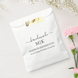 Sachets En Papier Monogramme artisanal ou ajouter un logo pour affai