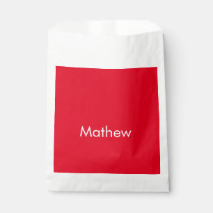 Sachets En Papier monogramme de lettre initiale simple ajoutez votre