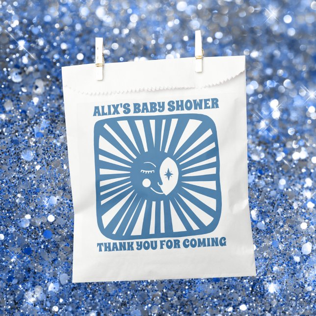 Sachets En Papier Moon Glow Boho Modern Cute Baby shower PERSONNALIS (Moon Glow Boho Modern Cute Baby Shower CUSTOM Favor Bag
)