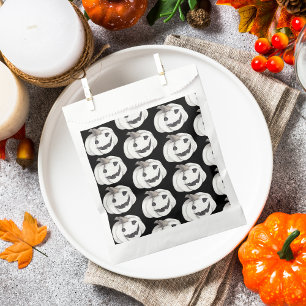 Sachets En Papier Motif Citrouille éffrayant   Bonne Halloween